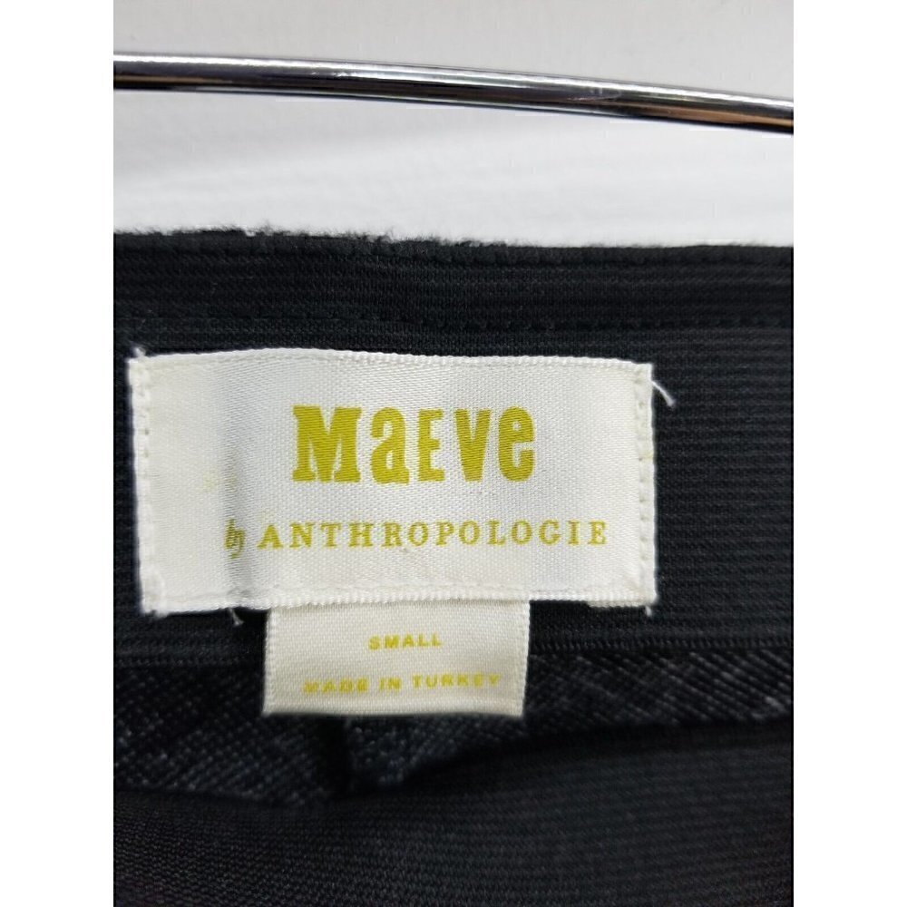 Anthropologie Maeve Mollie Kick Flare Pants Cheetah Gray Black Size Small - Picture 3 of 7